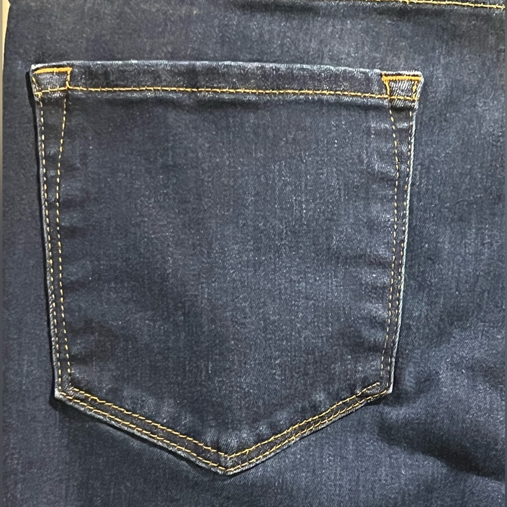 Frame Le Mini Boot Dark Wash High Rise Stretch Raw Hem Jeans Size 30 - Picture 8 of 10